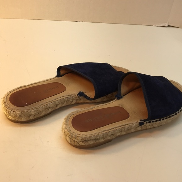 Patricia Green Blue Suede Slip-On Sandals Size 37 (US ) - Picture 5 of 15